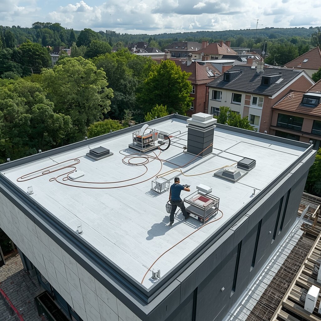 Flachdacharbeiten Berlin – Abdichtung und Sanierung